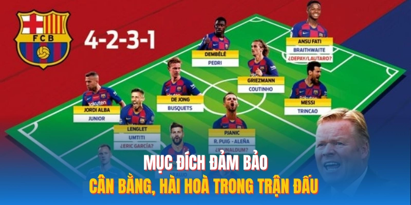 Mục đích đảm bảo cân bằng, hài hoà trong trận đấu